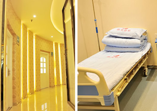 鄭州惠美醫(yī)療美容走廊和病房環(huán)境圖